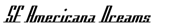 SF Americana Dreams font preview